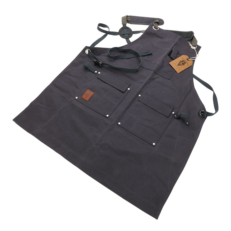 Texas Canvas Wares - 16 oz Waxed Canvas Apron - Slate